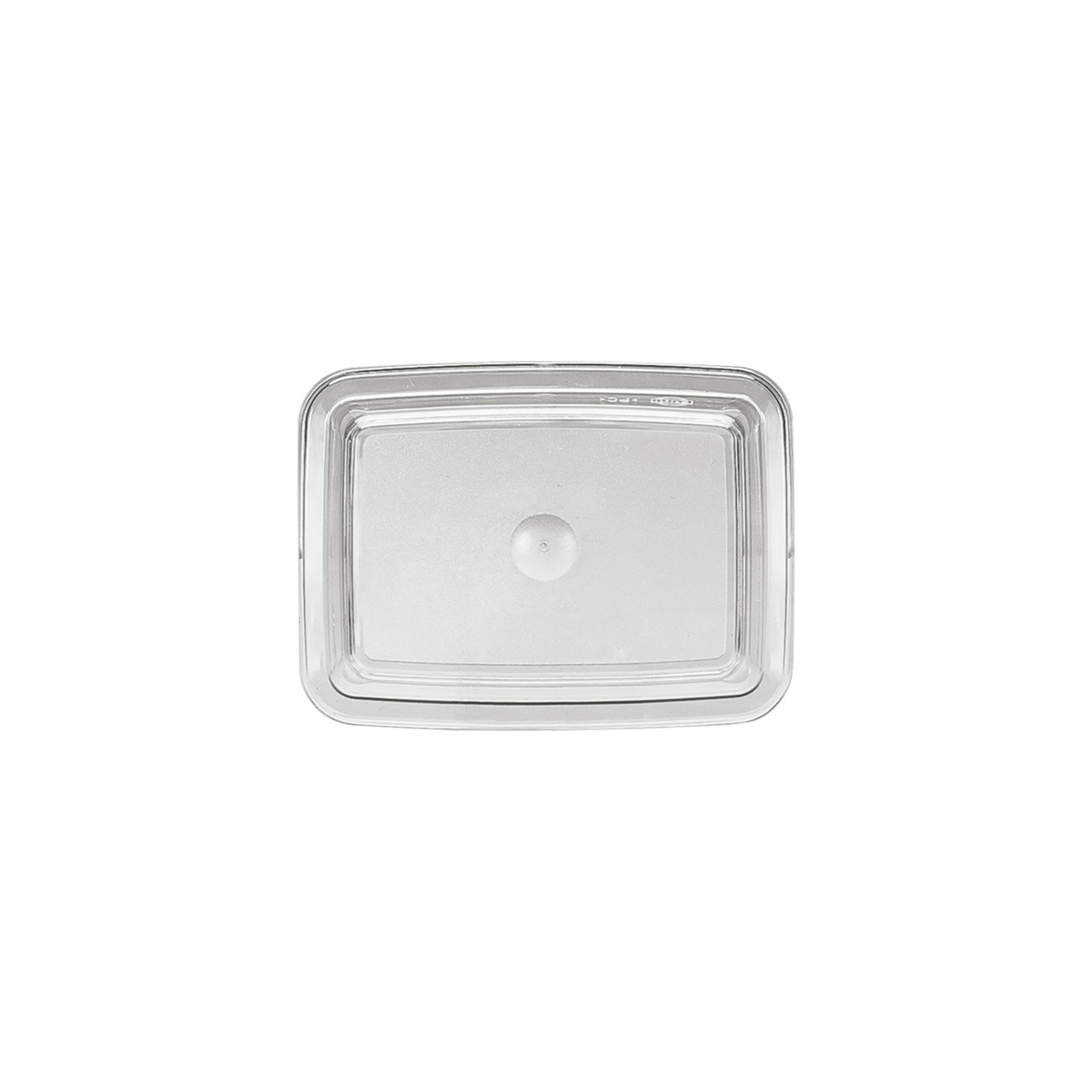 Donna Senior, Kunststoffdeckel eckig 125 x 125 mm klar für Salat eckig 0,25 l